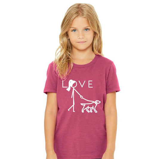 Dog Walking Youth T-shirt