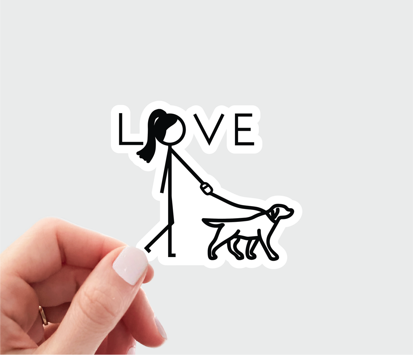 Dog Walking Sticker