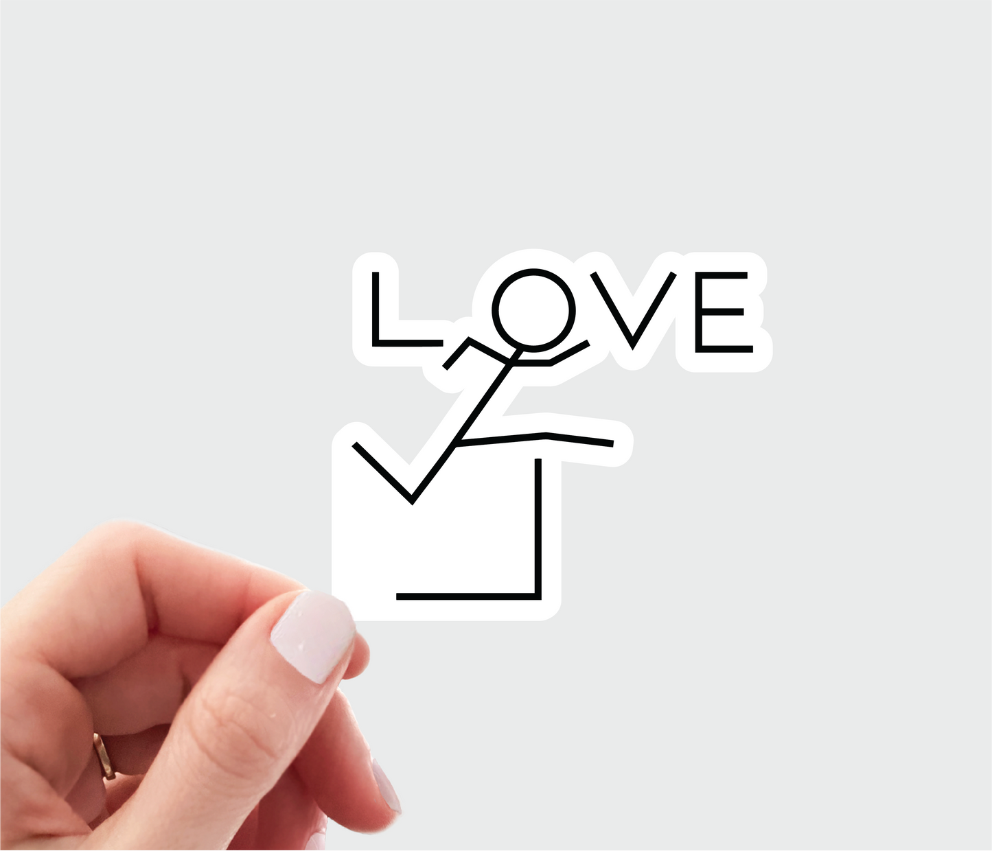 Hurdling Sticker